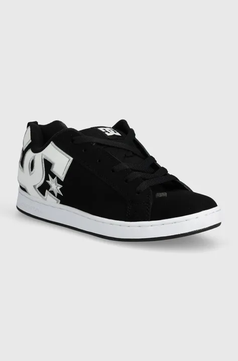 DC sneakersy zamszowe Court Graffik kolor czarny 300678