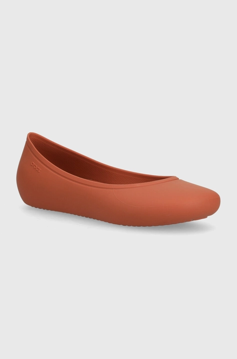 Балетки Crocs Brooklyn Flat цвет коричневый  209384