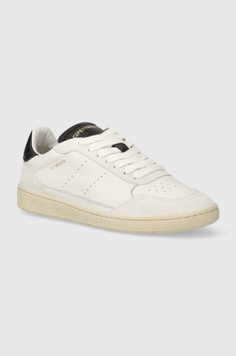 Copenhagen sneakers din piele Leather mix culoarea alb, CPH255
