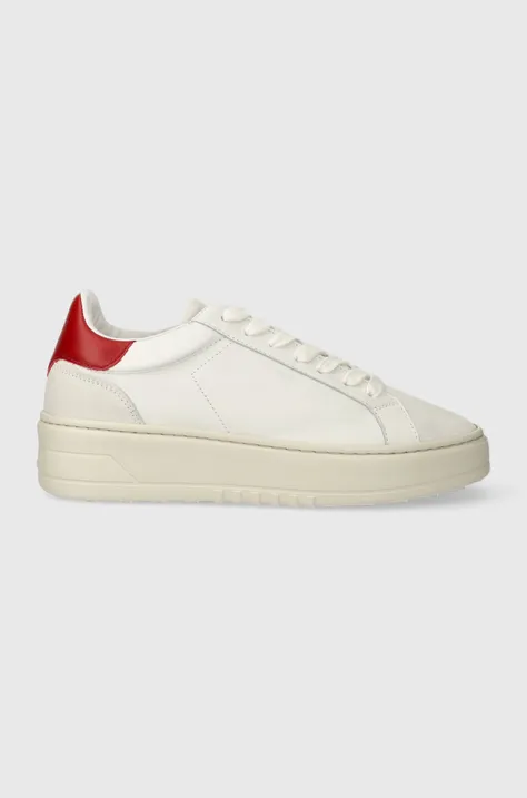 Δερμάτινα αθλητικά παπούτσια Copenhagen CPH72 χρώμα: άσπρο
