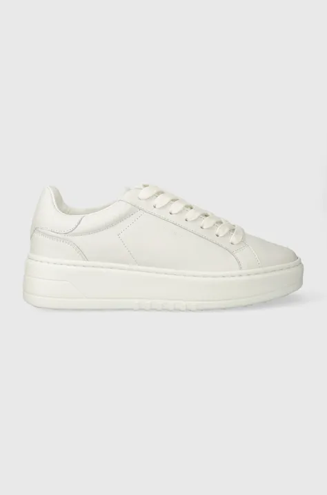 Δερμάτινα αθλητικά παπούτσια Copenhagen CPH72 χρώμα: άσπρο