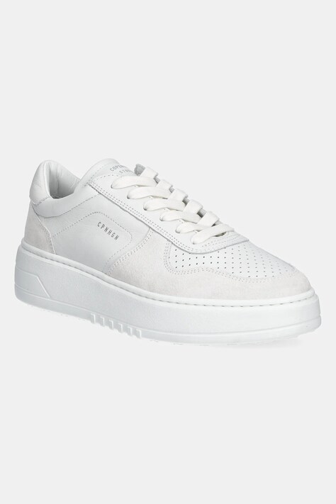 Copenhagen sneakers din piele Leather mix culoarea alb, CPH77