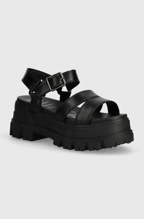 Sandály Buffalo Aspha Ts Sandal dámské, černá barva, na platformě, 1602188.BLK