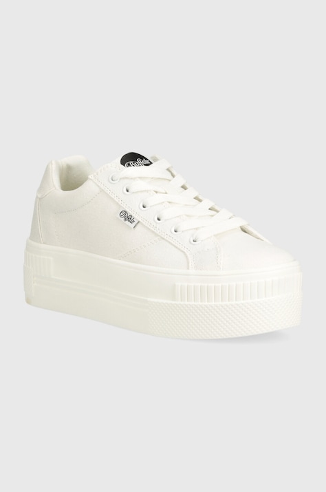 Buffalo sneakers Paired culoarea alb, 1636131.WHT