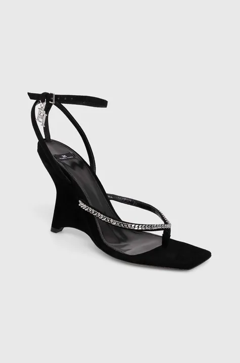 Sandále Elisabetta Franchi čierna farba, SA24L42E2