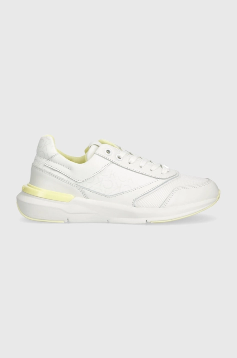 Calvin Klein sneakers RUNNER LACE UP EPI MONO MIX colore bianco HW0HW01912