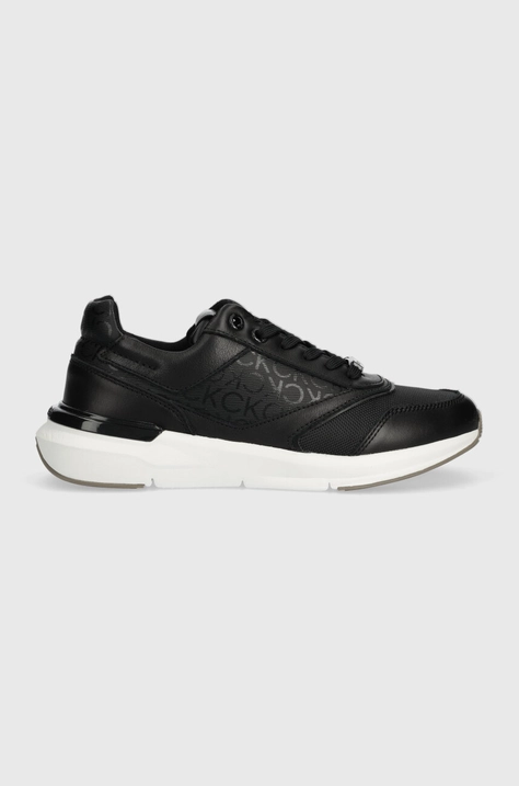 Superge Calvin Klein RUNNER LACE UP EPI MONO MIX črna barva, HW0HW01912