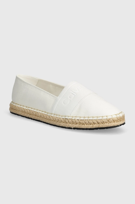 Εσπαντρίγιες Calvin Klein ESPADRILLE HE χρώμα: άσπρο, HW0HW01918