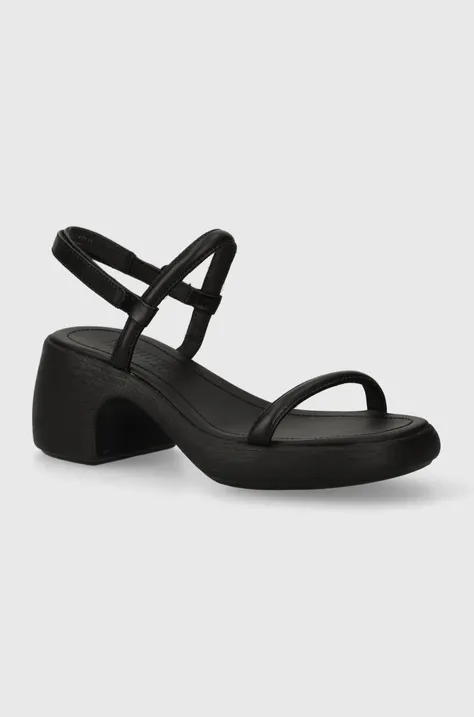 Кожаные сандалии Camper Thelma Sandal цвет чёрный K201596.001