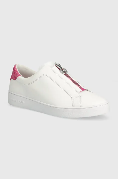 MICHAEL Michael Kors sneakersy skórzane Keaton kolor biały 43S4KTFP1L
