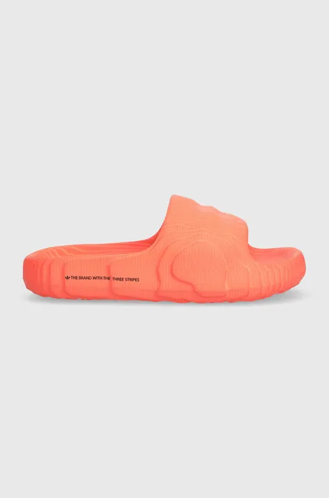 Pantofle adidas Originals Adilette 22 dámské, oranžová barva, IF3567