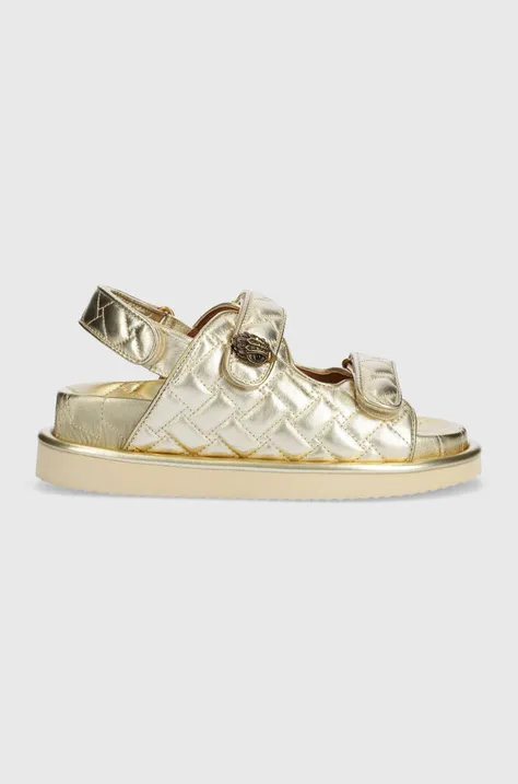 Kožené sandále Kurt Geiger London Orson dámske, zlatá farba, 3469661109