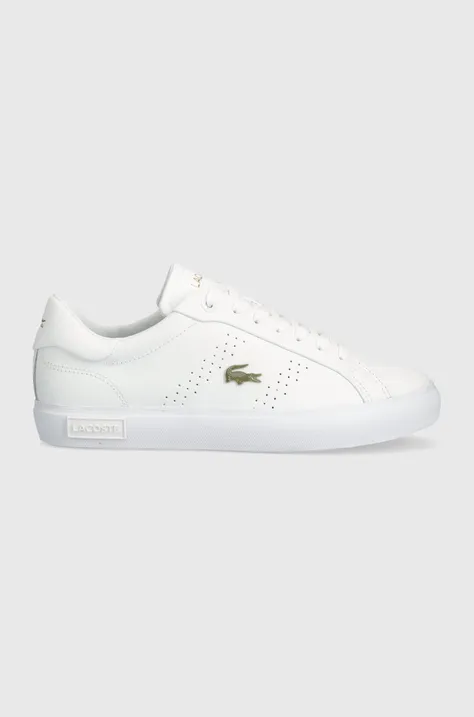 Lacoste sneakersy skórzane Powercourt 2.0 Leather kolor biały 47SFA0072