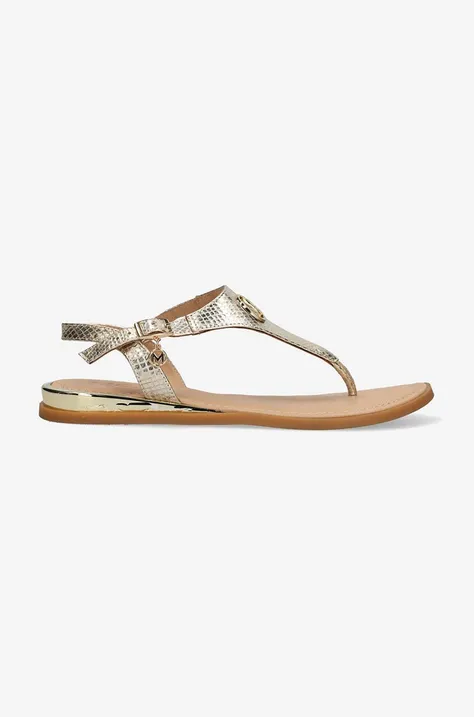 Usnjeni sandali Mexx Nyobi ženski, zlata barva, MICY1605741W