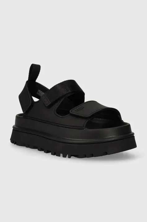 Sandály UGG Goldenglow černá barva, na platformě, 1152685