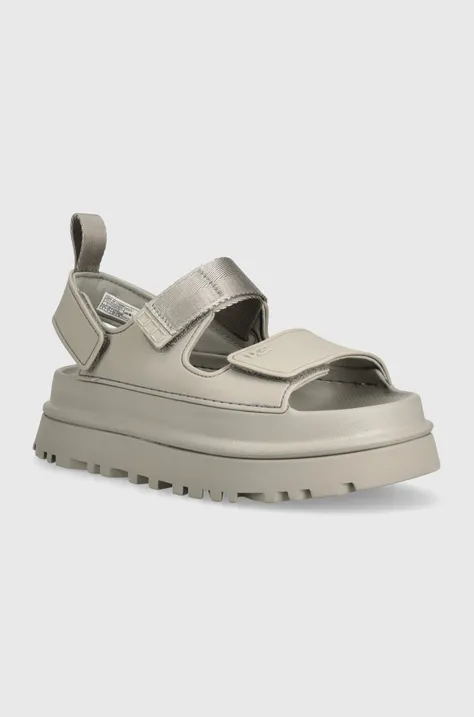 Sandále UGG Goldenglow dámske, šedá farba, na platforme, 1152685