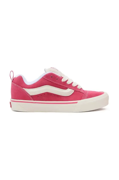 Vans tenisówki zamszowe Knu Skool kolor różowy VN0009QCBJ11