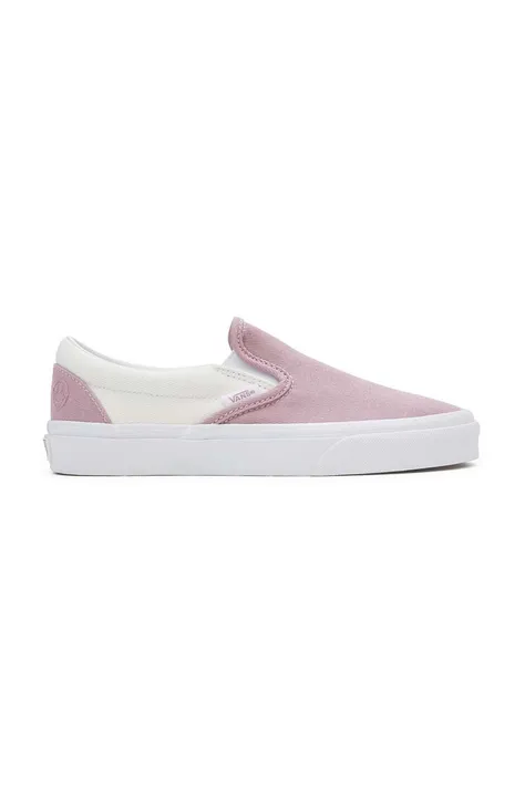 Πάνινα παπούτσια Vans Classic Slip-On χρώμα: ροζ, VN000CT5LTP1
