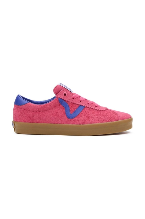 Vans tenisi din piele intoarsa Sport Low culoarea roz, VN000CQRCHL1