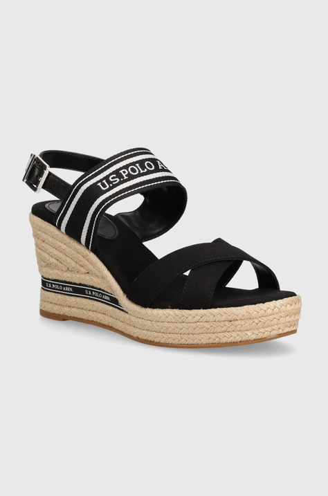 U.S. Polo Assn. sandale ALYSSA culoarea negru, ALYSSA007W 4C2