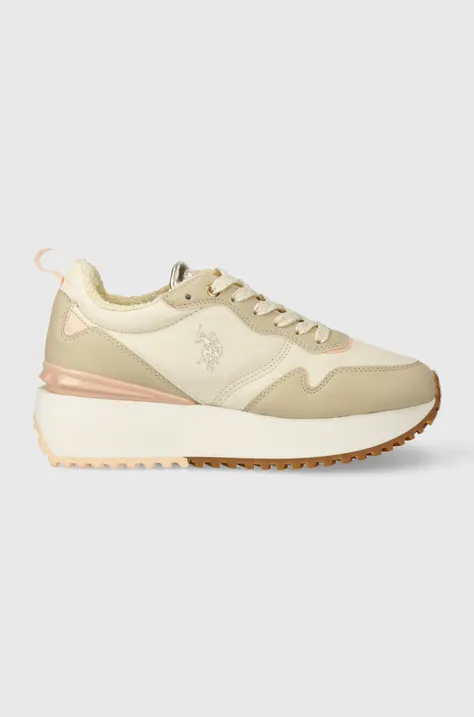 U.S. Polo Assn. sneakersy BAYLE kolor beżowy BAYLE001W 4NH2