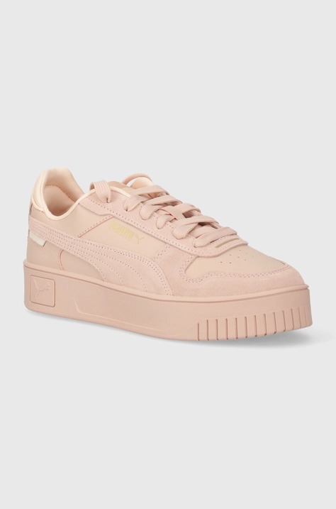 Puma sneakers din piele Carina Street SD culoarea roz, 395093