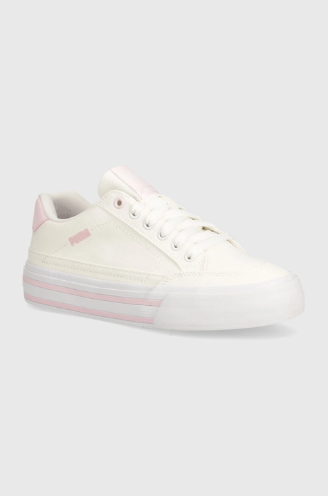 Puma teniși Court Classic Vulc femei, culoarea bej, 395020