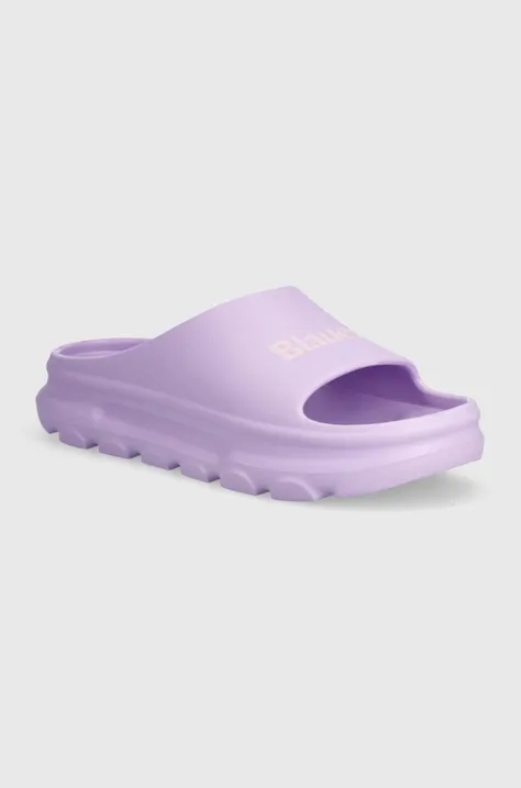 Pantofle Blauer NOMA dámské, fialová barva, S4NOMA01.EVA