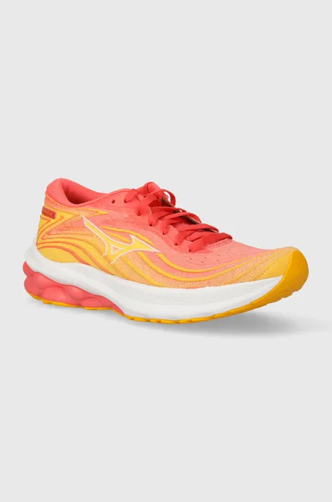 Mizuno pantofi de alergat Wave Skyrise 5 culoarea portocaliu, J1GD2409