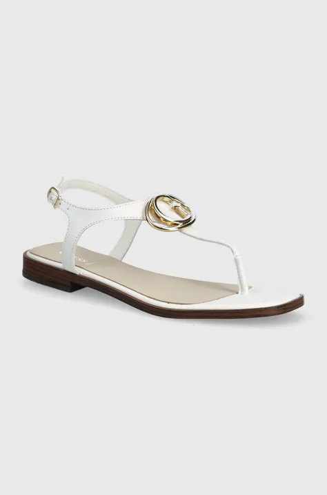 Kožené sandále Guess MIRY dámske, biela farba, FLJMIR LEA03