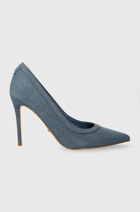 Обувки с тънък ток Guess SABALIY в синьо FLJSAB DEN08 FLJS12 FAL08