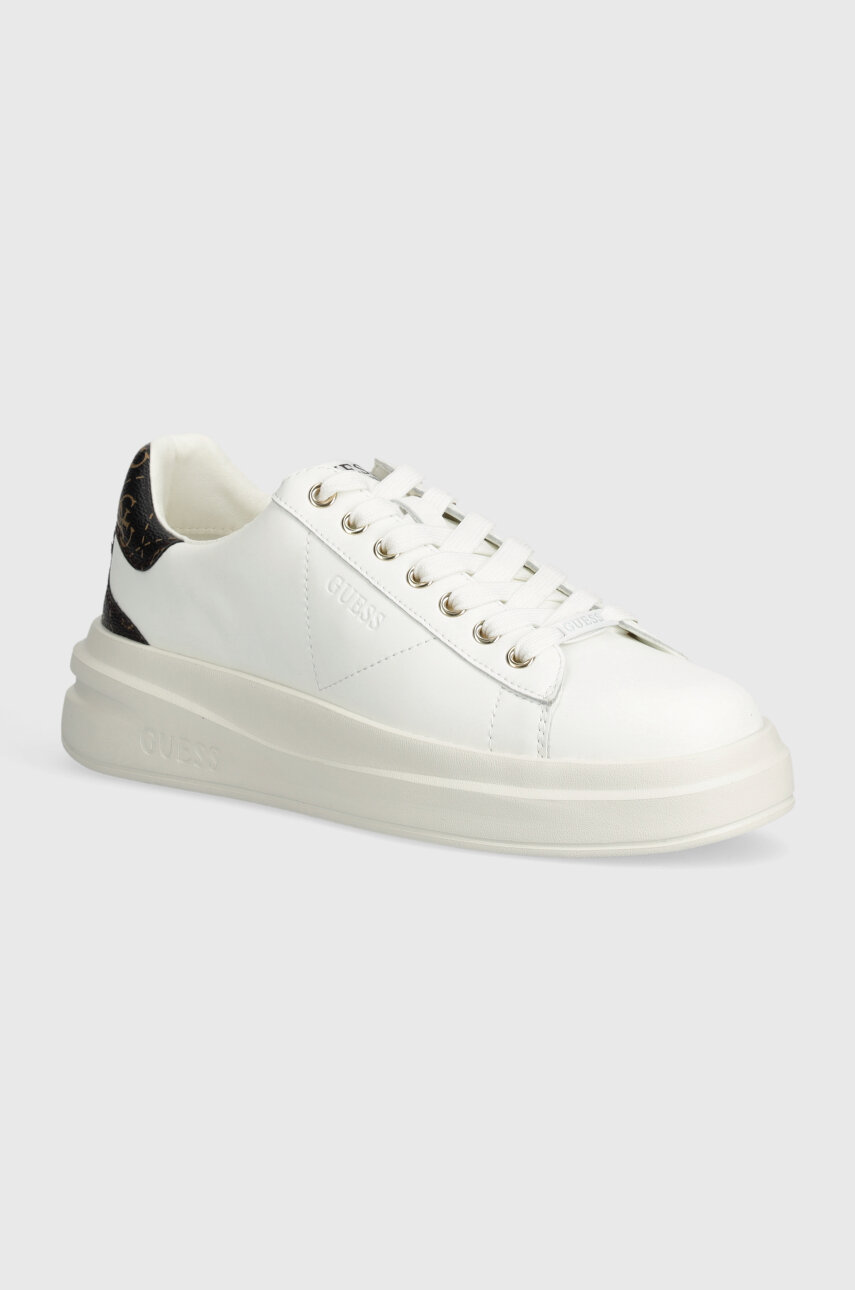 Guess Sneakers met vetersluiting, model 'ELBINA8' in camel online kopen | P&C