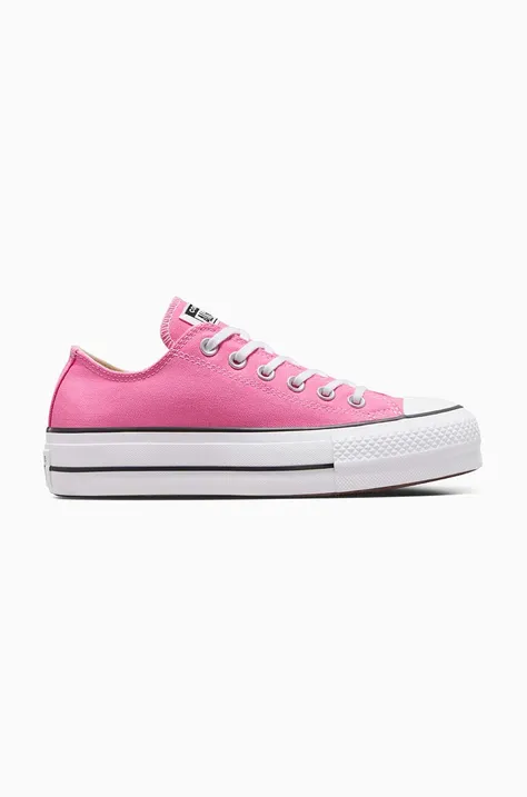 Teniske Converse Chuck Taylor All Star Lift ženske, roza barva, A06508C