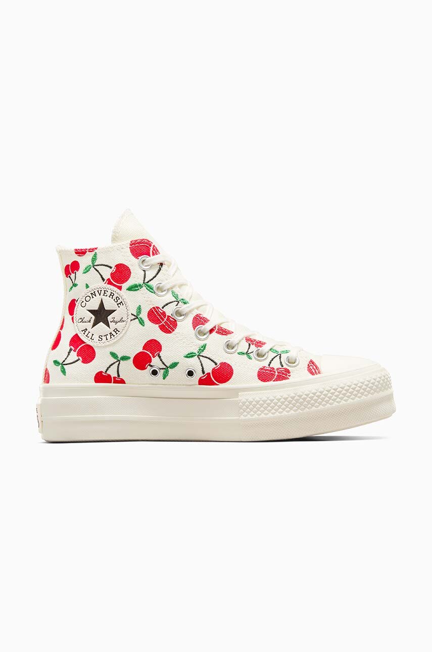 Tenisky Converse Chuck Taylor All Star Lift dámske, biela farba, A08096C