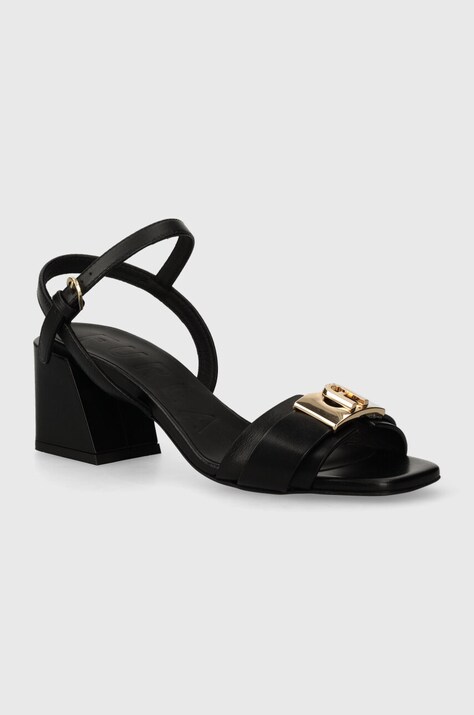 Kožené sandály Furla ZOE černá barva, YH70FZE Y62000 O6000