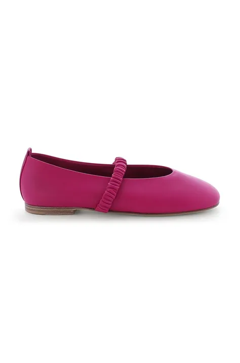 Kennel & Schmenger bőr balerina cipő Blair rózsaszín, 31-13030