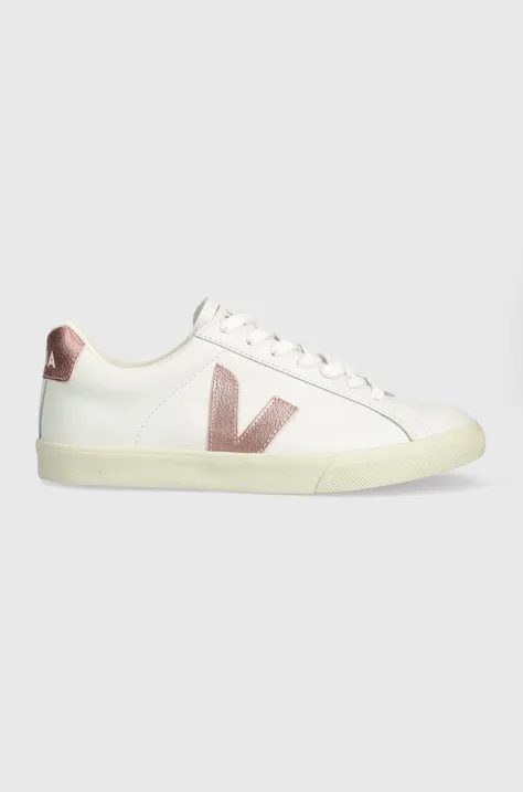 Δερμάτινα αθλητικά παπούτσια Veja Esplar Logo χρώμα: άσπρο, EO0203512