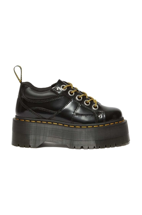 Usnjeni polškornji Dr. Martens 5i Quad Max ženski, črna barva, DM31423001