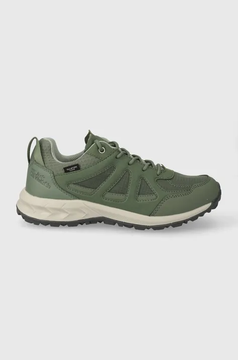 Παπούτσια Jack Wolfskin Woodland 2 Texapore Low χρώμα: πράσινο