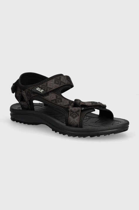 Jack Wolfskin sandale Wave Breaker femei, culoarea negru 4050291