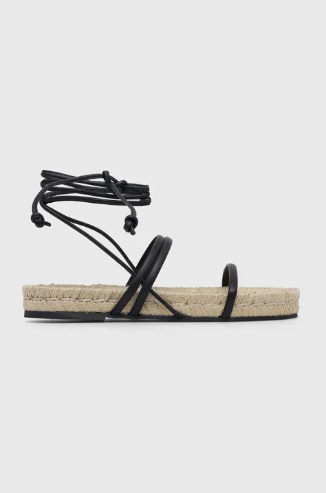 Kožené sandály Alohas Rayna dámské, černá barva, S100322.01