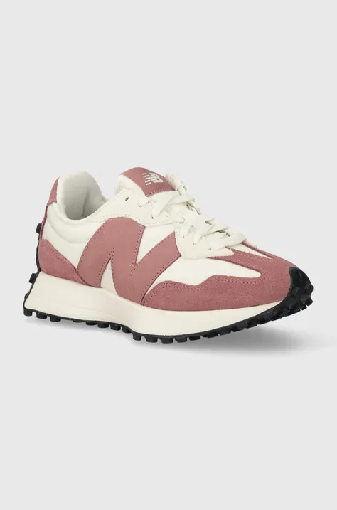 Sneakers boty New Balance 327 růžová barva, WS327MB