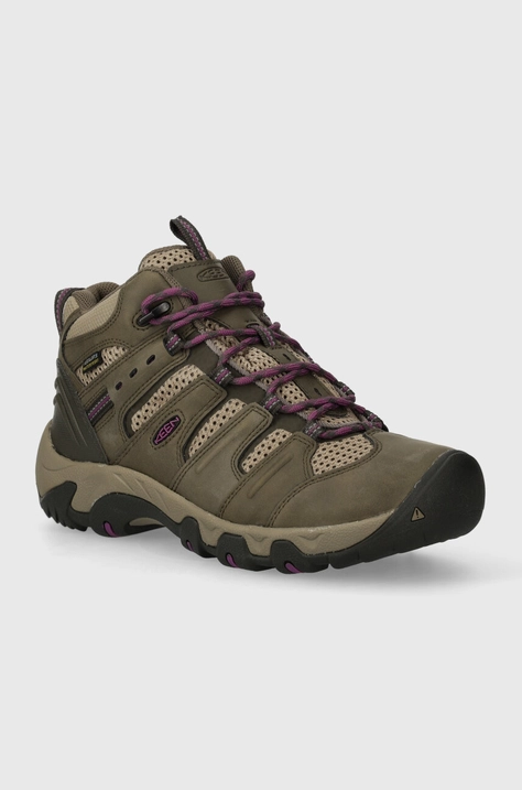 Keen pantofi Koven Mid WP femei, culoarea maro