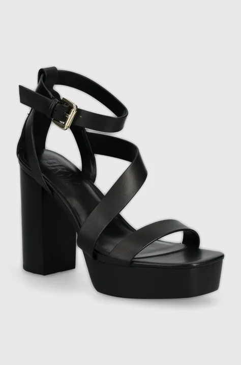 Dkny sandali in pelle Ilisa colore nero K1447608