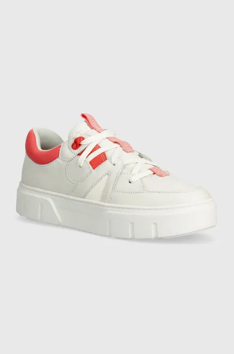 Timberland sneakersy skórzane Laurel Court kolor biały TB0A64J8EM21