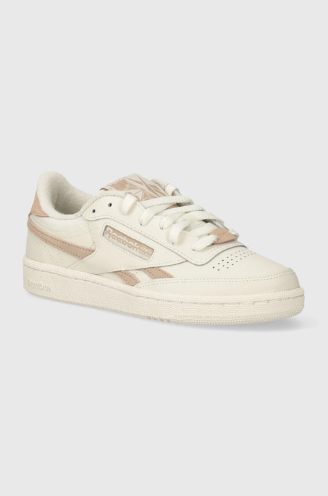 Kožené tenisky Reebok Classic Club C biela farba, 100074921,