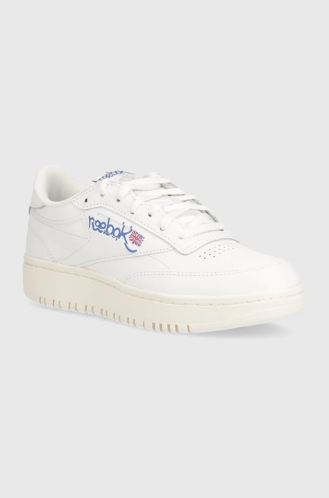 Reebok Classic sneakers din piele Club C culoarea alb, 100074478