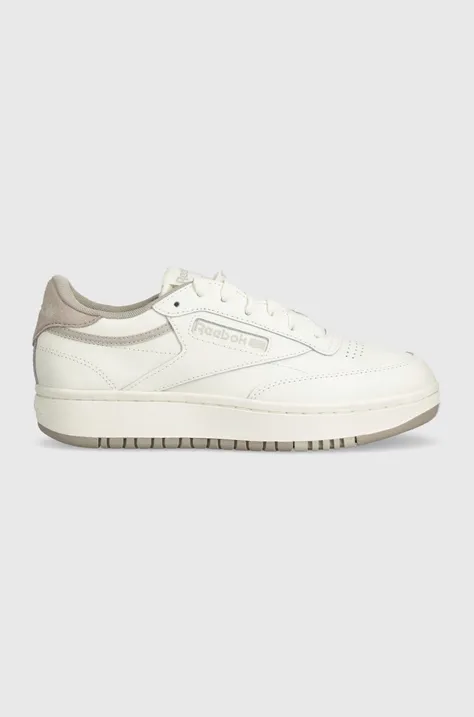 Reebok Classic leather sneakers CLUB C beige color