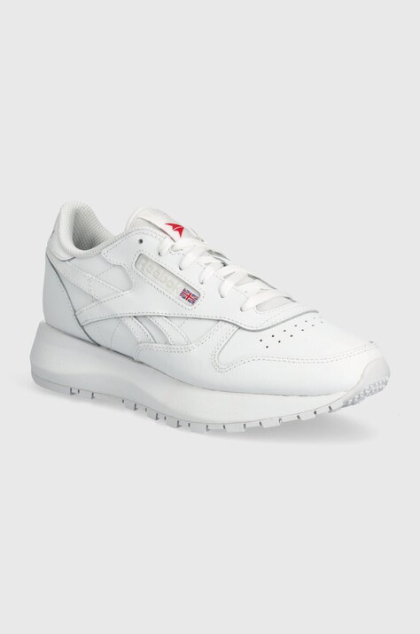 Usnjene superge Reebok Classic Classic Leather bela barva, 100074458