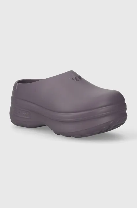 Чехли adidas Originals Adifom Stan Mule W в лилаво с платформа IE0479